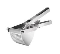 Enriquecedor para puré de papas, herramienta trituradora de patatas, trituradora manual resistente con agarre cómodo de silicona, fácil de limpiar para procesamiento de aguacate, cocina de plátano