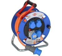 Enrollacable trifásico ip44 25m 3tomas + 1 toma cee 3*2.5 brennenstuhl