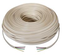 Bobina de Cable de Teléfono Aisens A143-0321 4C/ 100m/ Beige