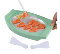 enrollado, enrollado - Creación manual de de hielo con 2 espátulas | Función de placa fría instantánea, bandeja de vidrio para sorbetes de yogur, diversión familiar