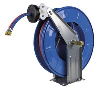 Enrollador automático con manguera doble para gas/oxígeno