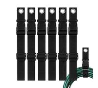 Enrollador Cable Alargador 6 Correas ajustables organizadoras de carrete de