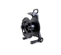 Enrollador de cable, Carrete de cable extensión retráctil 10 m, alimentación resistente, soporte giratorio 180° for montaje en techo o pared, carrete eléctrico for automóvil(A1037-Wheel)