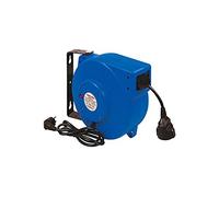 Enrollador de cable eléctrico, HO5VV-F, 230 V, 50 Hz, máx. 10 Ampère, consumo de energía máx. 1000 W/máx. 2000 W, cable de 15 m.