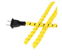 Enrollador de Cable Espiral Flexible Funda Protectora for Cables de 1-10m, gestión Tubos, Protector, Organizador, Tubo bobinado en Espiral Flexible(Yellow,8mm,1 Meter)