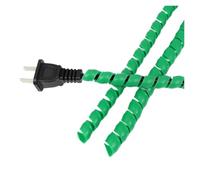 Enrollador de Cable Espiral Flexible Funda Protectora for Cables de 1-10m, gestión Tubos, Protector, Organizador, Tubo bobinado en Espiral Flexible(Green,8mm,10 Meters)