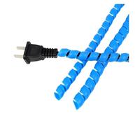 Enrollador de Cable Espiral Flexible Funda Protectora for Cables de 1-10m, gestión Tubos, Protector, Organizador, Tubo bobinado en Espiral Flexible(Blue,10mm,3 Meters)