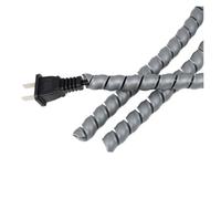 Enrollador de Cable Espiral Flexible Funda Protectora for Cables de 1-10m, gestión Tubos, Protector, Organizador, Tubo bobinado en Espiral Flexible(Grey,8mm,10 Meters)