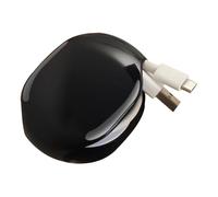 Enrollador de cable para auriculares, retractor da cfable automático, organizador du cables ne 2,36 pulgadas con diseño compacto, dispositivo le almacenamiento digital, portarrollos portátil don fácil