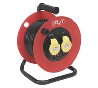 Enrollador De Cable Sealey 25m 2 X 110V 1.5mm Pesado Térmico CR12515