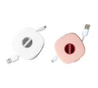 Enrollador De Cable Telefono, 2 Piezas Ganizador De Cables Para Viaje, 2 In 1 Cable Winder, Durable Organizer And Charging Stand For Earphones, Retráctiles Para Gestión For Charging CableCase Earphone