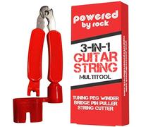 Enrollador de cuerdas de guitarra, cortador de cuerdas y extractor de pines de puente, herramienta de guitarra 3 en 1 para guitarras acústicas y eléctricas, cuerda de cuerda rápidamente, corta el