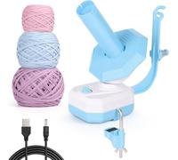 Enrollador de hilo eléctrico, mejorado para tortas de yarn y cake winder automático, Winder Wool Winder Abs Wool Spinner Electric Crochet Yarn Holder DIY Crochet Machine