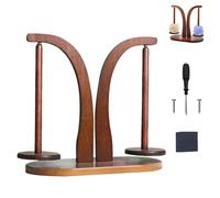 Enrollador de lana, doble magnético, soporte para carretes de lana, carrete de madera, carrete de lana multifuncional, enrollador de lana, soporte doble para bolas de hilo, con accesorios de montaje