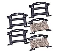 Enrollador De Paracord, Organizador De Paracord Negro, Cuerda De Bobinas De Plástico Resistente Al Calor Para Cuerdas De Tubo Líneas De Amarre Recibir Líneas De Anclaje Cuerdas De Esquí