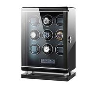 Enrollador de reloj de la caja de la bobina giratoria - Luxury Smart Winder Winder Mecánica Motor Motor Shaker Caja de almacenamiento con relojes de desbloqueo de huellas dactilares Organizador del