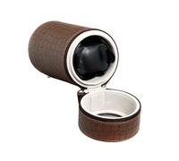 Enrollador de relojes automáticos - Caja de viaje con soporte único que funciona con pilas - Motor silencioso, modos giratorios, ventana acrílica - Caja de cuerda mecánica para hombres y mujeres