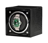 Enrollador de relojes de la caja de la bobina de spinner: mini reloj individual Spitker Automatic Wooden Reloj Caja de almacenamiento para el hogar Reloj giratoria Dispositivo de enlace de placería