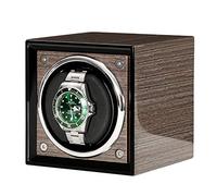 Enrollador de relojes de la caja de la bobina de spinner: mini reloj individual Spitker Automatic Wooden Reloj Caja de almacenamiento para el hogar Reloj giratoria Dispositivo de enlace de placería