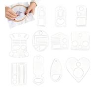 Enrollador para hilo mouliné | Porta bordado transparente, práctico - Organizador para de cruz - Apto para casa, apartamento, habitación compartida, principiantes, aficionados, costura artesanal