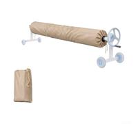 Enrollador para Manta Solar 18ft Tela Oxford Duradera Enrollador(Color-Beige 18ft：550 * 96cm)