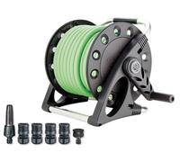 Enrolladoras de Manguera Claber Acquapony Con Tubo 8884 15MT 1/2" Carrete Riego