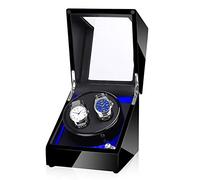 Enrolladores de reloj de la caja de bobinado spinner - 2+0 LED Light Automatic Gurn Watch Dispositivo Reloj mecánica Shaker Múdice Mú del motor Rotario Reloj Caja de almacenamiento Batería AC Dual