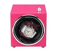 Enrolladores de reloj de la caja de la bobina de hilandería - Mini reloj de 1 ranura Shaker Pink Blue Black Mechanical Watches Buting Dispositive Watching Box Organizador Pantaller de visualización