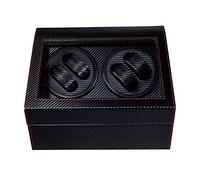 Enrolladores de reloj de la caja de la bobina giratoria - 4+6 Relojes automáticos de alta gama Caja de viento PU Reloj de cuero Soporte de joyas de almacenamiento de joyas ultra silenciosa Motor