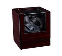Enrolladores de reloj de la caja de la cadena de spinner-Dispositivo de bobinado mecánico de patrón de ébano de 2 dígitos Mistonamiento automático Men y mujeres Ratio de almacenamiento Caja de