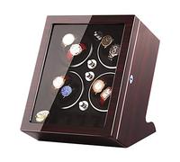 Enrolladores de reloj de la caja de la caja de la hilandería - 8+5 Watch Shaker Automático Mecánico Motor Motor Motor Rotator Joyería Gabinete del soporte del reloj con bloqueo Gran capacidad Caja de