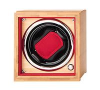 Enrolladores de reloj de la caja del bobinado de la hilandería - Caja de velada de un solo reloj Automático Relok Watch Mecánico Madre de madera Wobble Wobble Dispositivo de almacenamiento Case de
