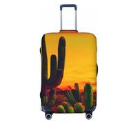 ENRPTY Fundas decorativas lavables para maleta, diseño de cactus en el desierto, accesorios de equipaje de viaje, Negro -, S