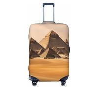 ENRPTY Fundas decorativas lavables para maleta, diseño de pirámides de Egipto, accesorios de equipaje de viaje, Negro -, XL