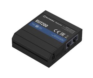 Enrutador 4G LTE - Teltonika - RUT200 - 2 x RJ45 10/100 Mbps - Antenas SMA - Compacto industrial
