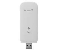 Enrutador de Hotpot Móvil 4G LTE WiFi, 10 Usuarios de Punto de Acceso WiFi Portátil, WPA WPA2 WiFi Cifrado 4G LTE USB Dongle con Ranura de Tarjeta SIM, para PC de Teléfono (White)