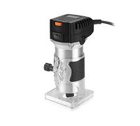 Enrutador de madera eléctrico, recortadora de carpintería, fresadora Manual, fresa de madera, herramienta eléctrica de 6,35mm, 800W(6 Gear Black)