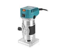 Enrutador de madera eléctrico, recortadora de carpintería, fresadora Manual, fresa de madera, herramienta eléctrica de 6,35mm, 800W(6 Gear Blue)