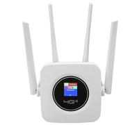 Enrutador de Punto de Acceso Móvil 4G LTE, Punto de Acceso WiFi Móvil de 300Mbps, Pantalla LCD Profesional 2,4G 100-240V con Ranura para Tarjeta SIM para el Hogar (Enchufe de la
