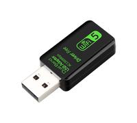 Enrutador de Tarjeta de Red Inalámbrica USB Sin Controlador Receptor de Computadora de Señal de Red WiFi 5G Gigabit de Doble Banda 1300M para PC