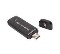 Enrutador Módem WiFi USB 4G LTE de 150 Mbps, Compatible con 10 Usuarios, Enrutador WiFi Móvil Portátil, para Tableta y Portátil, Color Negro, con Ranura para Tarjeta Micro SIM