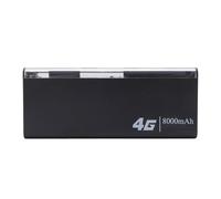 Enrutador Portátil 4G, Punto de Acceso WiFi de 2 en 1 para Viajar un Punto de Acceso Móvil 4G con Ranura de Tarjeta SIM 8000MAH Wireless Mobile Hotspot Power Bank Admite (FDD 1 3