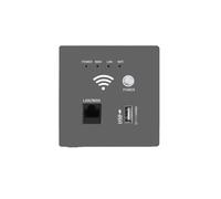 Enrutador WIFI de 2,4 GHz y 300 Mbps, Enchufe WiFi Inalámbrico, Relé AP RJ45, Panel de Enchufe USB Inteligente, Enrutador WIFI de Pared Integrado C