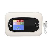 Enrutador WiFi De Punto De Acceso Móvil, Punto De Acceso WiFi, Batería De 2000mAh, Enrutador con Tarjeta SIM 4G Portátil Compacto Blanco para Hogares, Oficinas Y Viajes