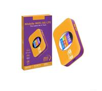 Enrutador WiFi portátil 4G desbloqueado MiFi Hotspot para autocaravanas zonas rurales con ranura para tarjeta SIM, naranja, 10,5 x 12,7 cm (naranja)