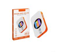 Enrutador WiFi portátil 4G desbloqueado MiFi Hotspot para autocaravanas zonas rurales con ranura para tarjeta SIM, naranja, 10,5 x 12,7 cm (blanco)