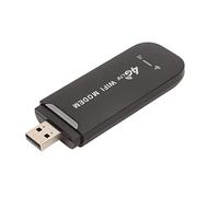 Enrutador WiFi USB 4G L E, 150Mbps Soporta 10 Usuarios Módem USB 3g Portátil Módem Ho SPO Móvil Adaptadores de Red WiFi para Portátiles Tarjeta Negra Dongle con Tarjeta SIM Slo