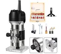 Enrutadores de Madera compactos, Herramienta de enrutador de Recortadora de Palma, Recortadora de Borde de Mano eléctrica, Herramienta de carpintería, Herramienta de Tallado de Corte ranurado 1000W 3