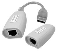 ENS Extensor USB a través de RJ45, compatible con CAT5, CAT5e, CAT6, hasta 150 pies, USB a través de IP/Ethernet, transmisor y receptor