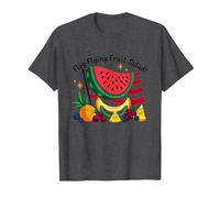 Ensalada de Frutas voladoras de Camiseta, Hombre, Jaspeado Oscuro, 6XL